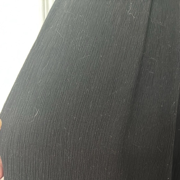 OAK + FORT Black Cropped Micro-Pleated Wide Leg Pants - size S - Picture 5 of 5